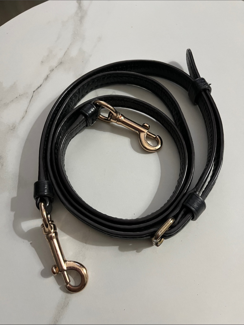 Coach Black Leather Strap